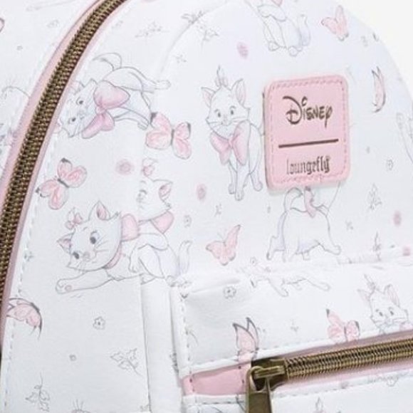 New! Loungefly Disney The Aristocats Mini Backpack - Picture 3 of 5